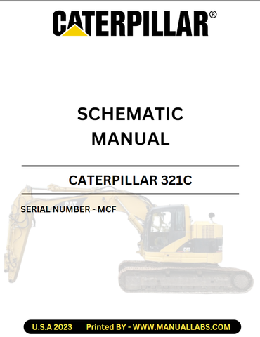 Download Complete Electrical Schematic Diagrams Manual For CAT 321C Excavator (MCF)