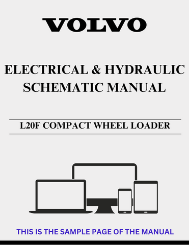 VOLVO L20F COMPACT WHEEL LOADER ELECTRICAL AND HYDRAULIC SCHEMATIC MANUAL - PDF FILE