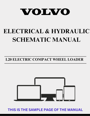 VOLVO L20 ELECTRIC COMPACT WHEEL LOADER ELECTRICAL AND HYDRAULIC SCHEMATIC MANUAL - PDF FILE