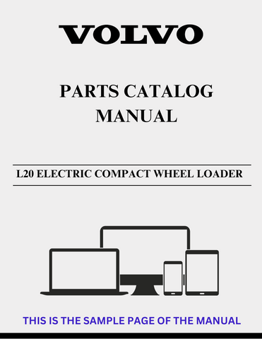 VOLVO L20 ELECTRIC COMPACT WHEEL LOADER PARTS CATALOG MANUAL SN 1120011 - PDF FILE