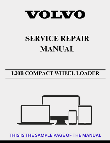 VOLVO L20B COMPACT WHEEL LOADER SERVICE REPAIR MANUAL - PDF FILE