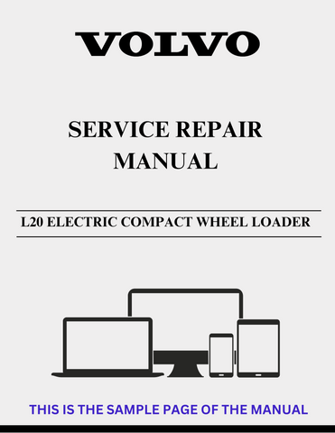 VOLVO L20 ELECTRIC COMPACT WHEEL LOADER SERVICE REPAIR MANUAL - PDF FILE