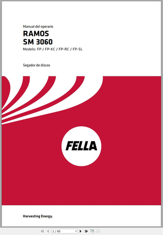 Introducing the FELLA Disc Mower Ramos SM3060FP, a powerful and efficient solution for your mowing needs. Designed for optimal performance, this model features a robust construction that ensures durability and longevity, making it a reliable choice for both professional