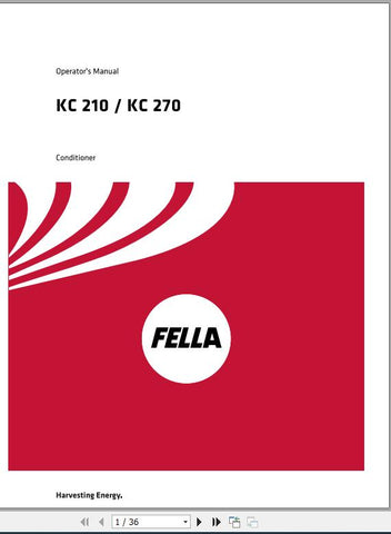 Enhance your operational efficiency with the FELLA EU KC210 KC270 Operators Manual (2016). This comprehensive PDF file provides essential guidance for the effective use and maintenance
