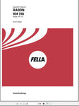 Discover the FELLA EU RADON KM 310 FP, a powerful and efficient tool designed for optimal performance in your agricultural tasks. This PDF operator's manual provides comprehensive guidance on the features and functionalities of the machine, ensuring you can maximize