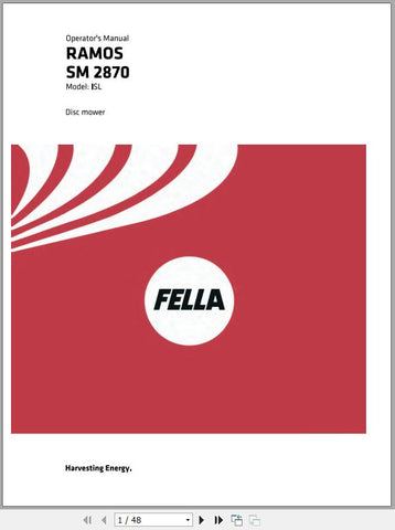 Discover the essential FELLA EU RAMOS SM 2870 ISL 2016 Operators Manual, a comprehensive PDF guide designed to enhance your operational efficiency. This manual provides