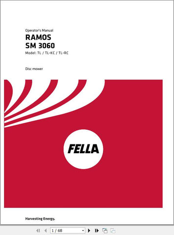 Introducing the FELLA EU RAMOS SM 3060 TL, a robust and efficient tool designed for optimal performance in agricultural operations. This model is engineered to enhance productivity, featuring advanced technology that ensures precision and reliability