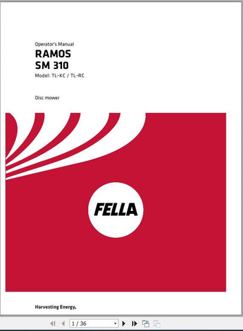 Discover the comprehensive FELLA EU RAMOS SM 310 TL-KC, TL-RC 2016 OPERATORS MANUAL, a vital resource for efficient operation and maintenance of your equipment