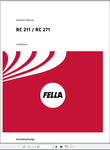 Discover the comprehensive FELLA EU RC211 and RC271 Operators Manual, designed specifically for models from 2016. This PDF file serves as an essential resource for operators