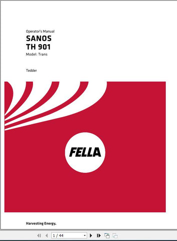 Discover the essential FELLA EU SANOS TH 901 TRANS 2016 OPERATORS MANUAL, a comprehensive PDF guide designed to enhance your experience with the FELLA SANOS TH 901 model. This manual provides detailed instructions and insights