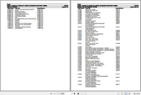 Discover the essential Fendt Tractor 1050 Gen2 Spare Parts Catalogue Manual, a comprehensive PDF file designed for easy navigation and quick reference. This manual, dated February 2020, provides detailed diagrams and part numbers, ensuring you can efficiently identify and order the necessary components for your tractor. Enhance your maintenance and repair processes with this invaluable resource, tailored specifically for the Fendt 1050 Gen2 model, and keep your machinery running smoothly for years to come.