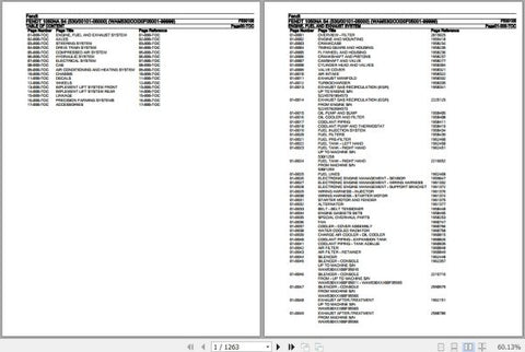 Discover the essential Fendt Tractor 1050NA S4 F530105 Spare Parts Catalogue Manual, a comprehensive PDF file designed for easy navigation and quick reference. This manual, dated November 2019, provides detailed diagrams and part numbers, ensuring you can efficiently identify and order the necessary components for your tractor. Enhance your maintenance routine and keep your equipment running smoothly with this invaluable resource, perfect for both professionals and enthusiasts alike.
