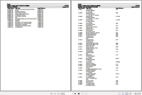 Discover the essential FENDT TRACTOR 718NA SCR F734105 Spare Parts Catalogue Manual, a comprehensive PDF file designed for easy access to vital information. This manual, updated as of October 2020, provides detailed diagrams and part numbers, ensuring you can quickly identify and order the necessary components for your tractor. Enhance your maintenance and repair efficiency with this indispensable resource, perfect for both professionals and enthusiasts alike. Don't miss out on the opportunity to keep your 