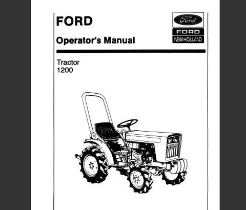 UNLOCK THE FULL POTENTIAL OF YOUR FORD 1200 TRACTOR WITH OUR COMPREHENSIVE OPERATOR’S MANUAL IN PDF FORMAT.
