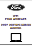 1991 FORD MUSTANG SHOP SERVICE REPAIR MANUAL - PDF