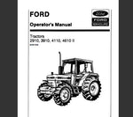 UNLOCK THE FULL POTENTIAL OF YOUR FORD 2910, 3910, 4110, AND 4610 SERIES 2 TRACTORS WITH OUR COMPREHENSIVE OPERATOR’S MANUAL IN PDF FORMAT.