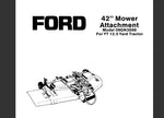 ENHANCE YOUR LAWN CARE ROUTINE WITH THE FORD 42” MOWER ATTACHMENT DESIGNED SPECIFICALLY FOR THE YT 12.5 YARD TRACTOR (MODEL L09GN3698).