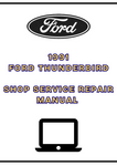 1991 FORD THUNDERBIRD SHOP SERVICE REPAIR MANUAL - PDF