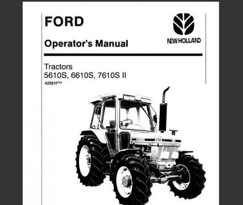 ENHANCE YOUR FARMING EFFICIENCY WITH THE FORD 5610S, 6610S, 7610S SERIES 2 TRACTORS OPERATOR’S MANUAL IN PDF FORMAT. 