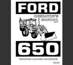 UNLOCK THE FULL POTENTIAL OF YOUR FORD 650 TRACTOR-LOADER-BACKHOE WITH OUR COMPREHENSIVE OPERATOR’S MANUAL IN PDF FORMAT. 