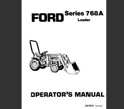 UNLOCK THE FULL POTENTIAL OF YOUR FORD 768A LOADER WITH OUR COMPREHENSIVE OPERATOR’S MANUAL IN PDF FORMAT. 