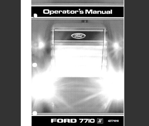 UNLOCK THE FULL POTENTIAL OF YOUR FORD 7710 TRACTOR WITH OUR COMPREHENSIVE OPERATOR’S MANUAL IN PDF FORMAT. 