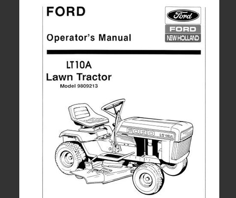 UNLOCK THE FULL POTENTIAL OF YOUR FORD LT10A LAWN TRACTOR WITH OUR COMPREHENSIVE OPERATOR’S MANUAL IN PDF FORMAT.
