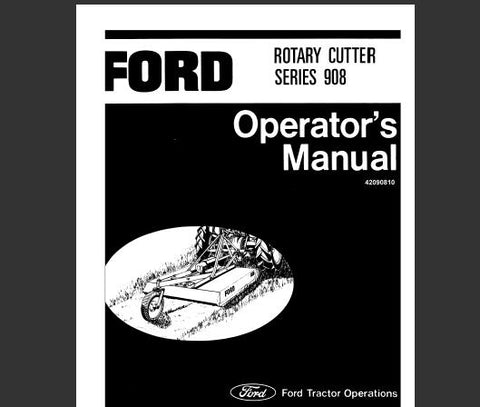 UNLOCK THE FULL POTENTIAL OF YOUR FORD SERIES 908 ROTARY CUTTER WITH OUR COMPREHENSIVE OPERATOR’S MANUAL IN PDF FORMAT. 