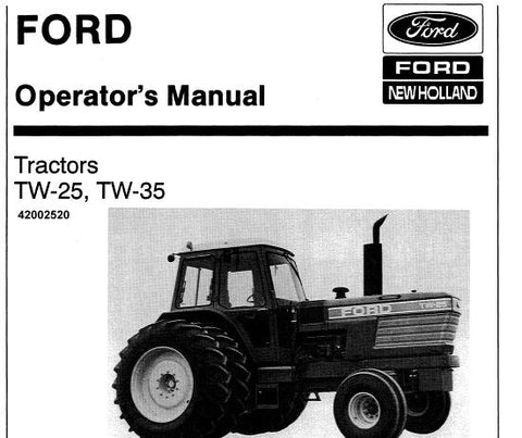ENHANCE YOUR FARMING EFFICIENCY WITH THE FORD TW-25 AND TW-35 TRACTOR OPERATOR’S MANUAL IN PDF FORMAT. THIS COMPREHENSIVE GUIDE PROVIDES ESSENTIAL INFORMATION ON OPERATION, MAINTENANCE, AND TROUBLESHOOTING, ENSURING YOU GET THE MOST OUT OF YOUR TRACTOR.