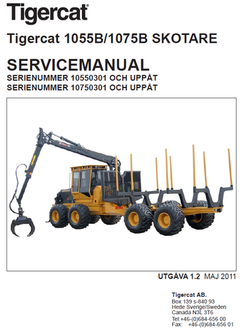 TIGERCAT 1075B, 1085B REPAIR MANUAL