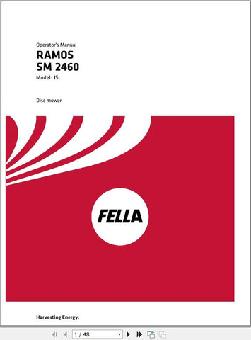 FELLA EU RAMOS SM 2460 ISL 2016 FEL13764405_EN01 OPERATORS MANUAL - PDF FILE