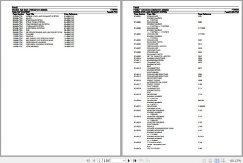 FENDT TRACTOR 720 SCR F735000 10.2020 SPARE PARTS CATALOGUE MANUAL - PDF FILE