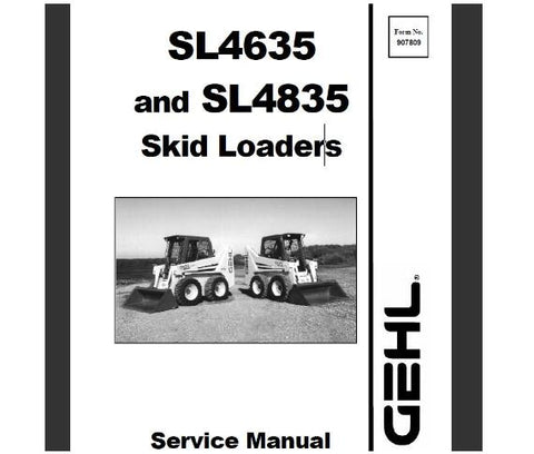 UNLOCK THE FULL POTENTIAL OF YOUR GEHL SL4635 AND SL4835 SKID LOADERS WITH OUR COMPREHENSIVE SERVICE REPAIR MANUAL IN PDF FORMAT. 