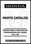 HONDA ACCORD DOOR 4 2000 AREA NZ (TRANSMISSION 4AT, GRADE VTI-L V6) PARTS CATALOG MANUAL - PDF DOWNLOAD