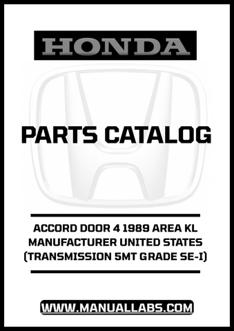 HONDA ACCORD DOOR 4 2003 AREA KU MANUFACTURER THAILAND (TRANSMISSION 5AT, GRADE 3.0SIR HONG KONG) PARTS CATALOG MANUAL - PDF DOWNLOAD