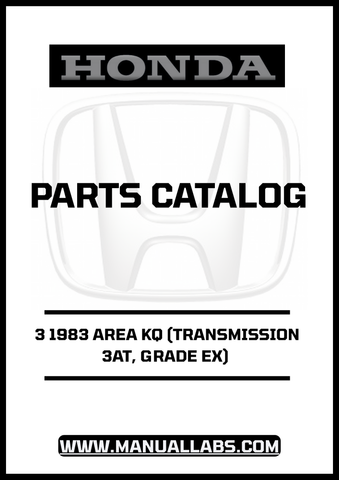 HONDA ACCORD DOOR 3 1983 AREA KQ (TRANSMISSION 3AT, GRADE EX) PARTS CATALOG MANUAL - PDF DOWNLOAD