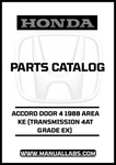HONDA ACCORD DOOR 4 2010 AREA TH (TRANSMISSION 5AT, GRADE 2.4 E) PARTS CATALOG MANUAL - PDF DOWNLOAD