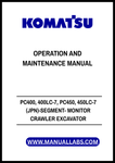 KOMATSU PC400, 400LC-7, PC450, 450LC-7 (JPN)-SEGMENT- MONITOR CRAWLER EXCAVATOR SN 20235-20841 OPERATION AND MAINTENANCE MANUAL - PDF FILE