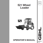 Gehl 521 All Wheel Steer Operator's Manual 909881A - PDF File Download