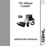 Gehl 721 All Wheel Steer Operator's Manual 909885A - PDF File Download