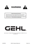 Gehl 753Z Excavator Manual 