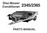 2345 / 2365 - Gehl Disc Mower Conditioner Parts Manual