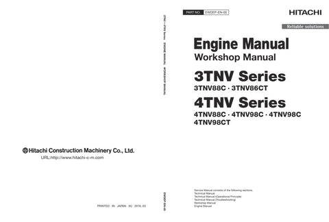 Unlock the full potential of your HITACHI 3TNV and 4TNV series engines with the comprehensive EWDEP-EN-00 PDF Service Manual. This essential resource provides detailed insights into maintenance, troubleshooting, and repair procedures, ensuring your engine operates at peak performance. With easy navigation and clear illustrations, this manual is designed for both seasoned professionals and DIY enthusiasts, making it an invaluable addition to your toolkit. Don't miss the opportunity to enhance your engine's 