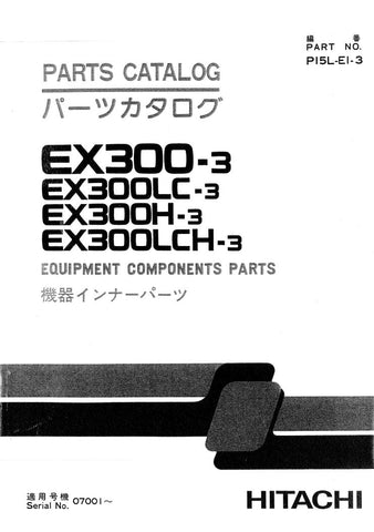 Discover the ultimate resource for your HITACHI EX300-3, EX300-3LC, EX300H-3, and EX300LCH-3 machinery with our comprehensive Parts Catalog Manual (P15L-1-3) in PDF format. This meticulously organized manual provides detailed diagrams and part numbers, ensuring you can easily identify and source the components you need for efficient maintenance and repairs.
