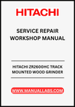UNLOCK THE FULL POTENTIAL OF YOUR HITACHI ZR2600HC TRACK MOUNTED WOOD GRINDER WITH OUR COMPREHENSIVE SERVICE REPAIR WORKSHOP MANUAL IN PDF FORMAT. 