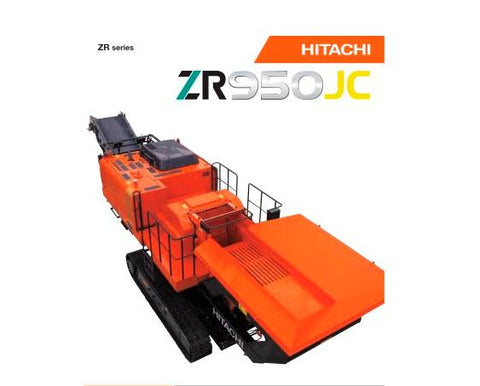 UNLOCK THE FULL POTENTIAL OF YOUR HITACHI ZR950JC TRACK MOUNTED CRUSHER WITH OUR COMPREHENSIVE SERVICE REPAIR WORKSHOP MANUAL IN PDF FORMAT.