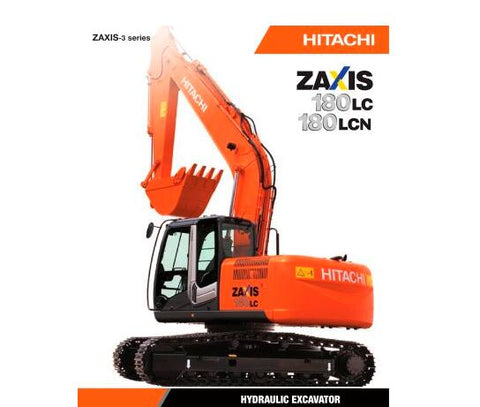 UNLOCK THE FULL POTENTIAL OF YOUR HITACHI ZX160LC-3, ZX180LC-3, AND ZX180LCN-3 HYDRAULIC EXCAVATORS WITH OUR COMPREHENSIVE SERVICE REPAIR WORKSHOP MANUAL IN PDF FORMAT. 