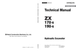 Unlock the full potential of your HITACHI ZX17U-6 and ZX19U-6 excavators with the comprehensive Technical Manual TABK50-EN-01. This PDF file is an essential resource for operators and technicians, providing detailed specifications, maintenance guidelines, and troubleshooting tips to ensure optimal performance and longevity of your machinery. With easy navigation and clear illustrations, this manual empowers you to tackle any repair or maintenance task with confidence, making it a must-have for anyone