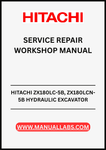 UNLOCK THE FULL POTENTIAL OF YOUR HITACHI ZX180LC-5B AND ZX180LCN-5B HYDRAULIC EXCAVATORS WITH OUR COMPREHENSIVE SERVICE REPAIR WORKSHOP MANUAL IN PDF FORMAT.