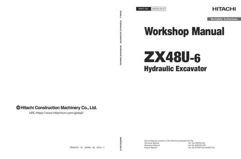 Unlock the full potential of your HITACHI ZX48U-6 Excavator with the comprehensive Workshop Manual WAEP50-EN-01 in PDF format. This essential guide provides detailed insights into maintenance, troubleshooting, and repair procedures, ensuring your equipment operates at peak performance. With easy navigation and clear illustrations, this manual is designed for both seasoned professionals and DIY enthusiasts, making it an invaluable resource for keeping your excavator in top condition. Don't miss out on the